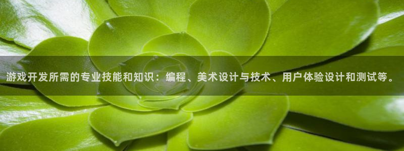 沐鸣娱乐2返点：游戏开发所需的专业技能和知识：编程、美术设计与技术、用户体验设计和测试等。