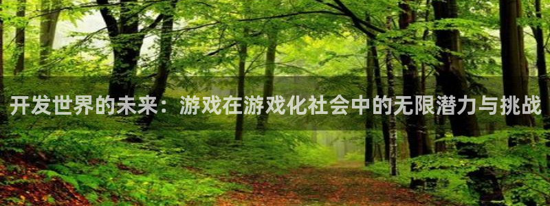 沐鸣娱乐2在线登录：开发世界的未来：游戏在游戏化社会中的无限潜力与挑战