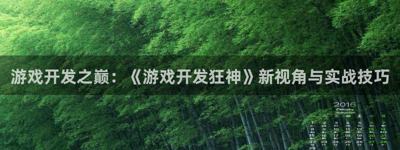 沐鸣2开户地址：游戏开发之巅：《游戏开发狂神》新视角与实战技巧