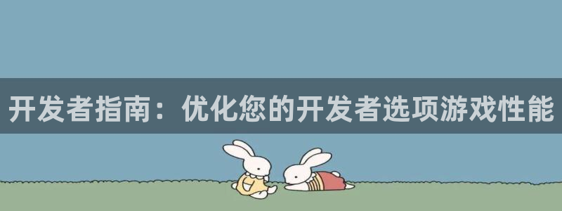 沐鸣娱乐平台2注册：开发者指南：优化您的开发者选项游戏性能